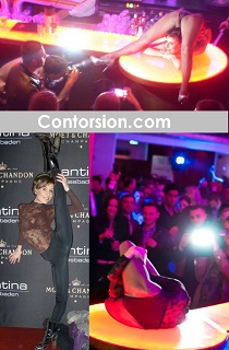 Schlangenfrau Kontorsionistin Magdalena Stoilova Contortion Park Caf Wiesbaden 2013